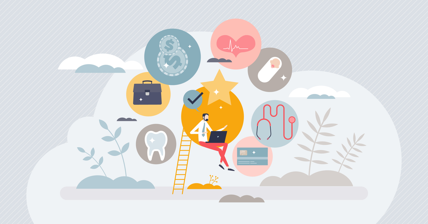 Candidate comparing employee benefits